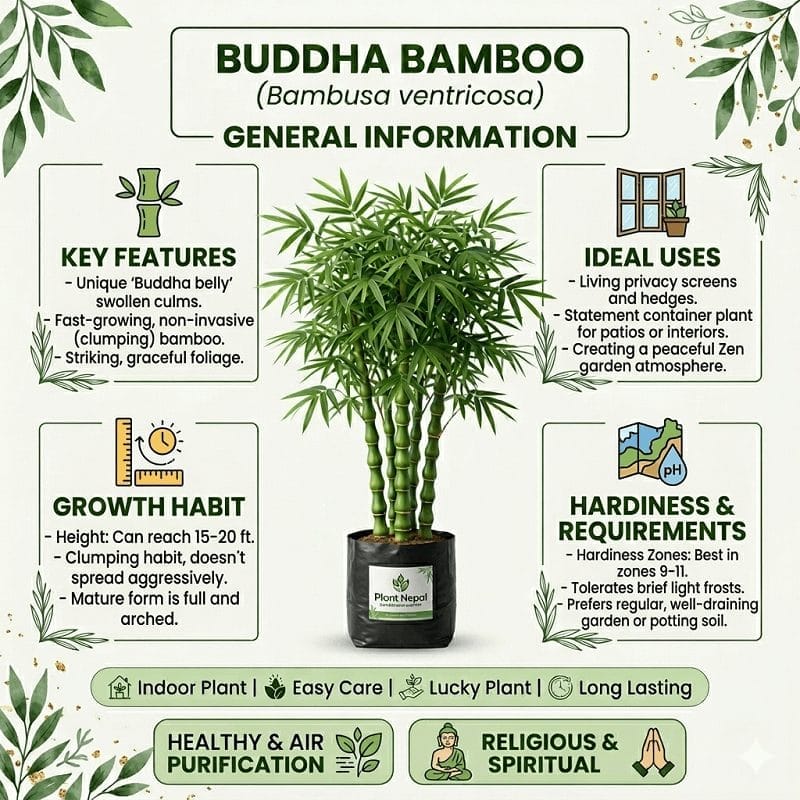 Buddha Bamboo Plant-general info