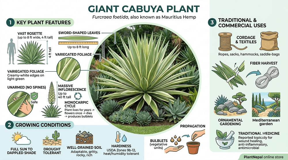 Giant Cabuya Plant